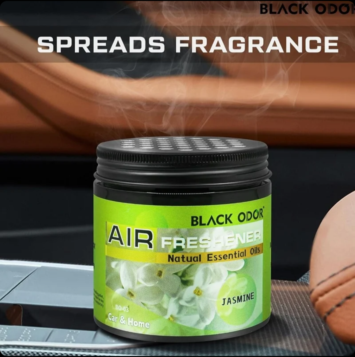 BLACK ODOR Gel Air Freshener – Jasmine (180 gm)