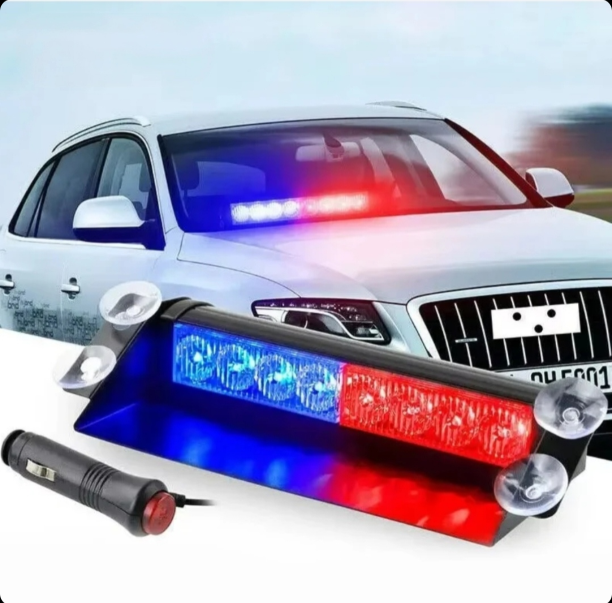 LED Emergency Warning Strobe Light for Car -(6 Bulbs) High Visibility Flashing Safety Light