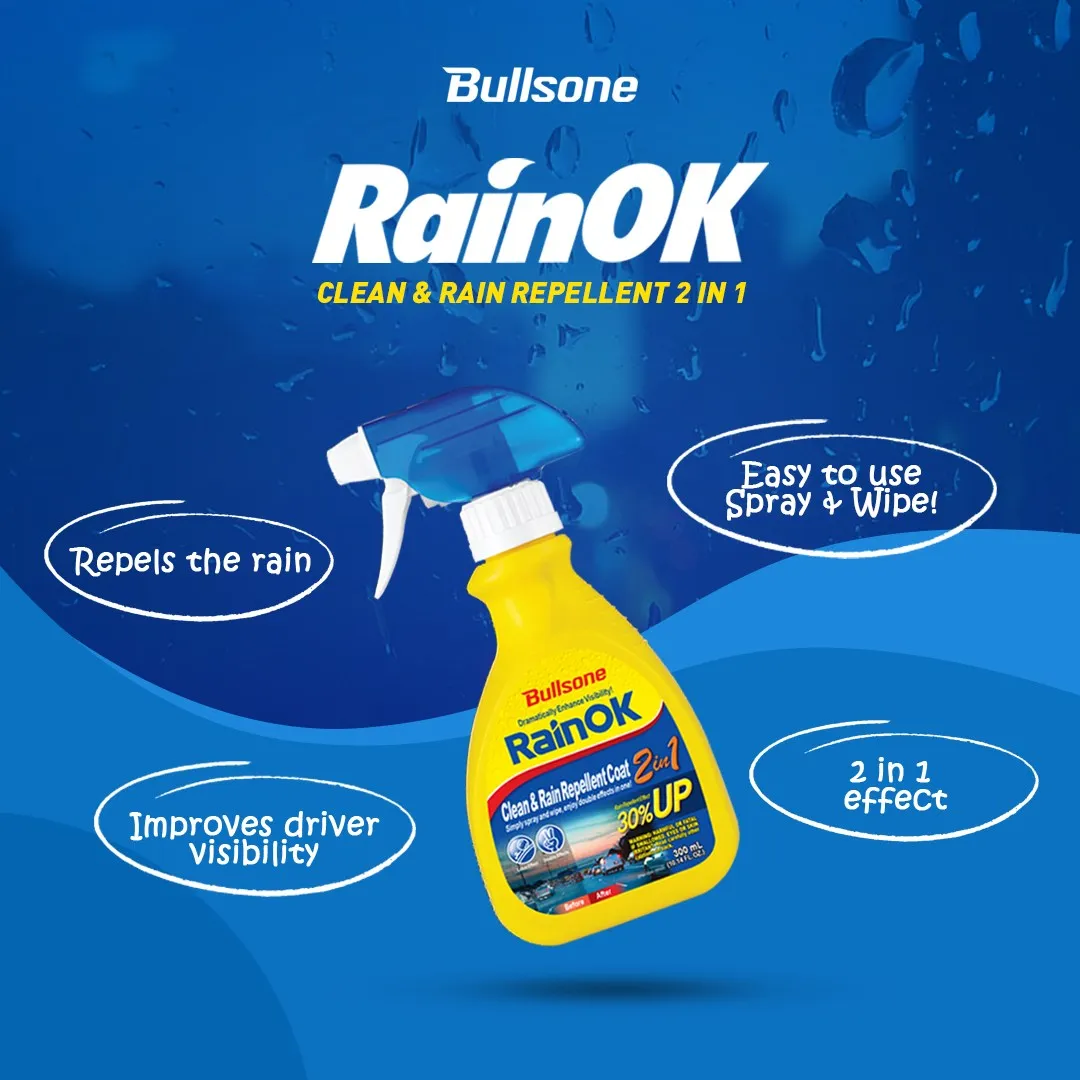 Bullsone RainOK 2-in-1 Clean & Rain Repellent
