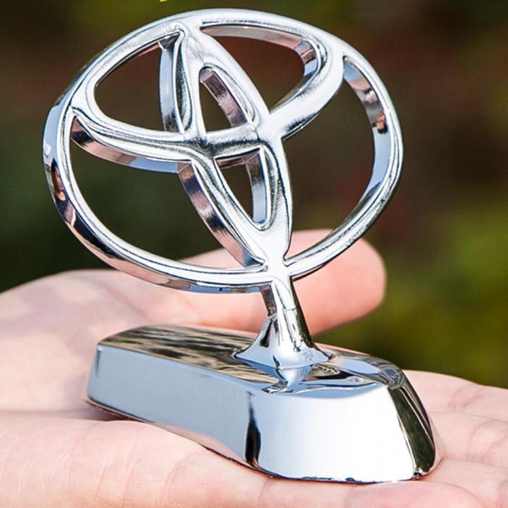 Car metal logo front hood emblem for Toyota