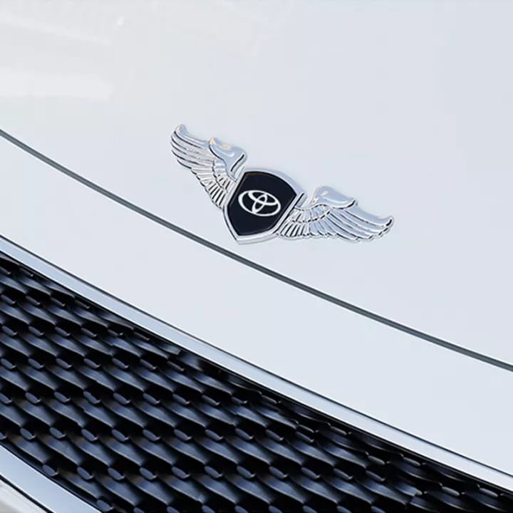Toyota Logo Front Hood Emblem - Silver