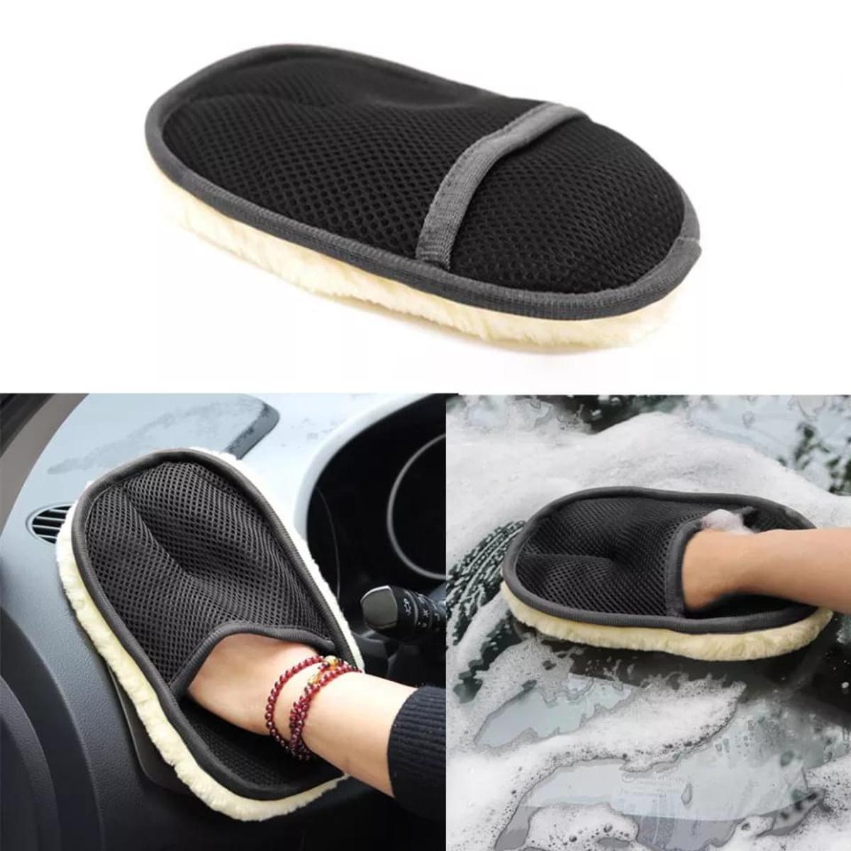 Car Cleaning Brush Cleaner Wool Soft Car Washing Gloves Cleaning Brush Motorcycle Washer Care Automotive Car Styling 17*23cm