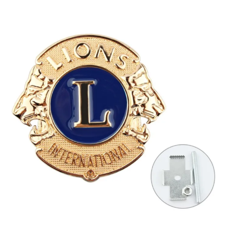 Lions Clubs International Logo Car Sticker Emblem for Car Grille