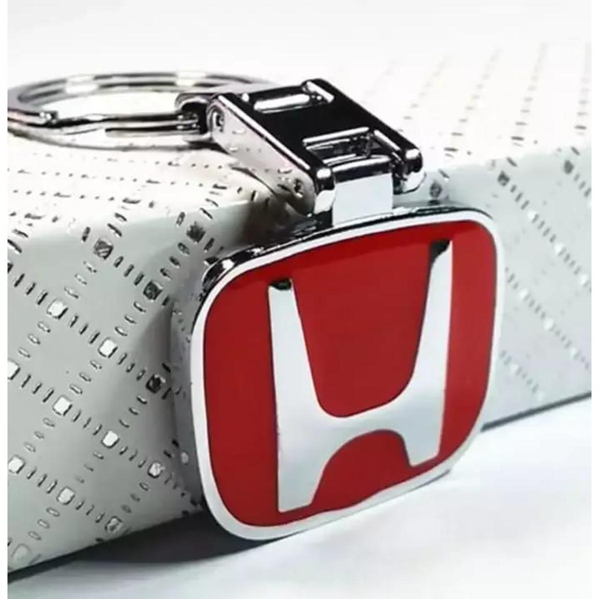Honda Keychain with Red Logo