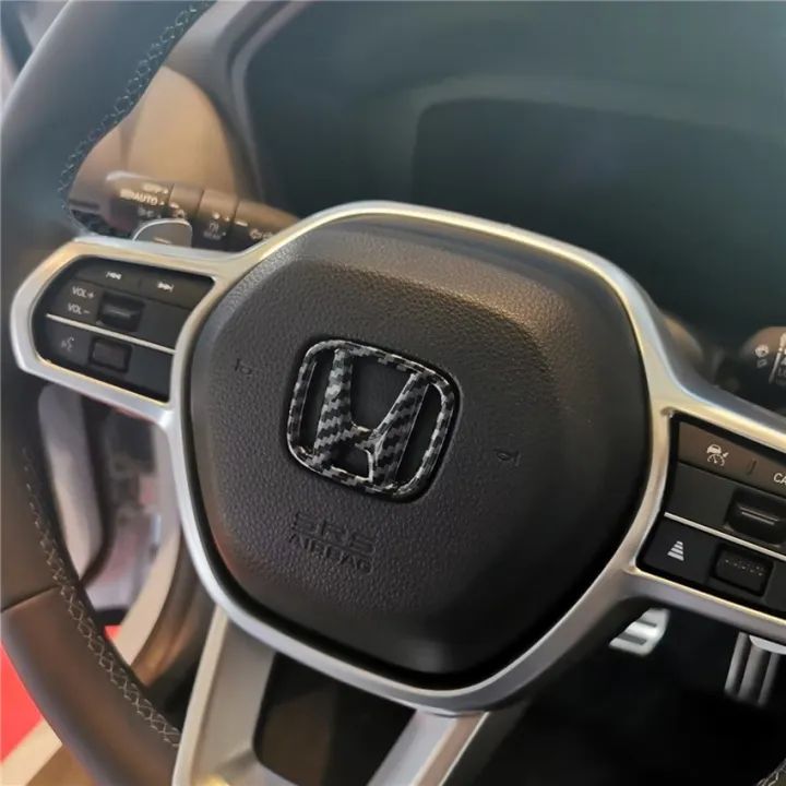 50*40mm HONDA Steering Wheel Emblem Badge Decal with 3M Adhesive for Accord Odyssey CRV Civic City