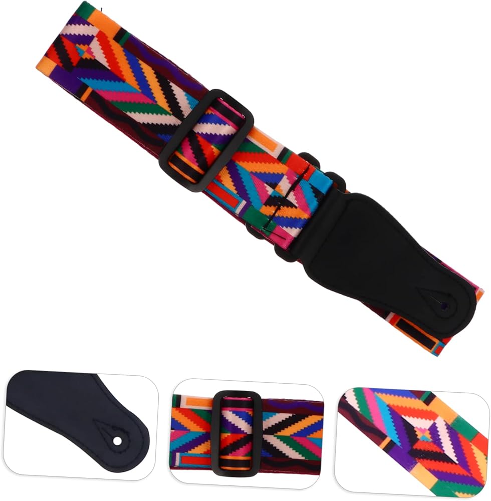Ethnic Guitar Strap for Acoustic Electric & Bass