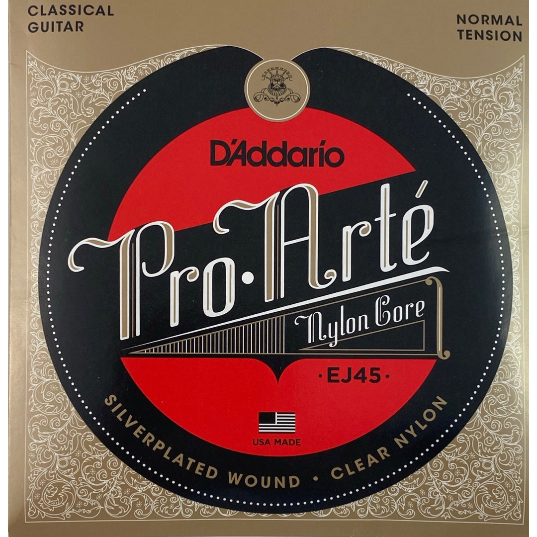 Classical Guitar String | D'Addario EJ45 Pro-Arte Nylon Classical Guitar Strings, Normal Tension