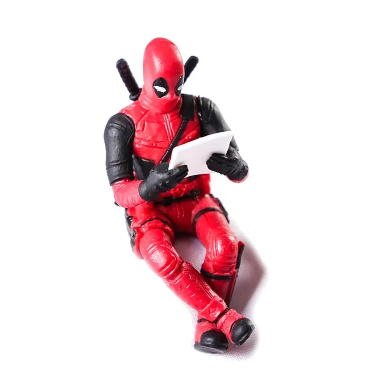 Anime Car Interior Decoration Mini Figure X-man Deadpool Auto Dashboard Rearview Mirror Decoration
